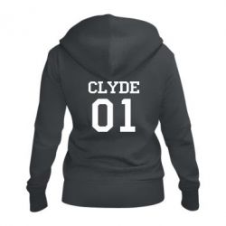 Женское худи на молнии Clyde 01 - PrintSalon
