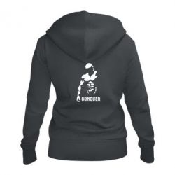 Жіноче худі на блискавці Conquer - PrintSalon