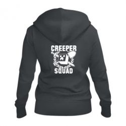Женское худи на молнии Creeper Squad - PrintSalon