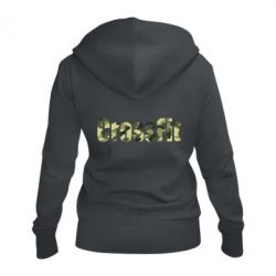 Женское худи на молнии CrossFit камуфляж - PrintSalon