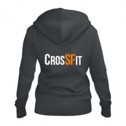 Женское худи на молнии CrossFit SF - PrintSalon