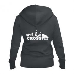 Женское худи на молнии Crossfit - PrintSalon