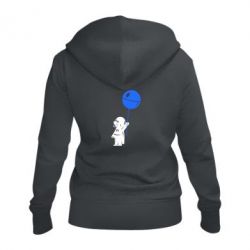 Женское худи на молнии Дарт Вейдер с шариком