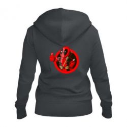Женское худи на молнии Deadpool Fallout Boy - PrintSalon