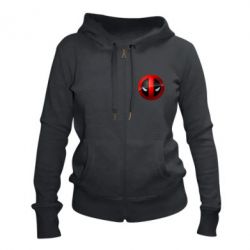 Жіноче худі на блискавці Deadpool Logo - PrintSalon