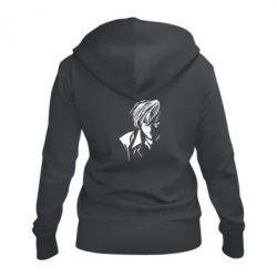 Женское худи на молнии Death Note Тетрадь Смерти - PrintSalon