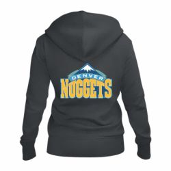 Женское худи на молнии Denver Nuggets - PrintSalon
