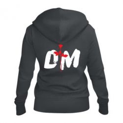 Женское худи на молнии depeche mode logo - PrintSalon
