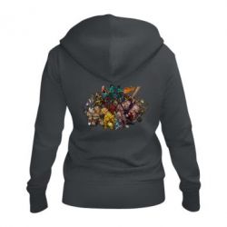 Женское худи на молнии Dota 2 "Everybody here" - PrintSalon