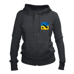 Женское худи на молнии Dota 2 Ukraine Team