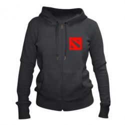 Женское худи на молнии Dota Logo Дота - PrintSalon