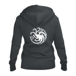 Женское худи на молнии Dragons 3 - PrintSalon