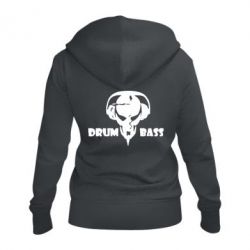 Женское худи на молнии Drumm Bass - PrintSalon