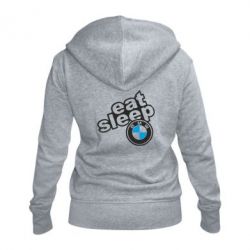 Женское худи на молнии Eat, sleep, BMW - PrintSalon