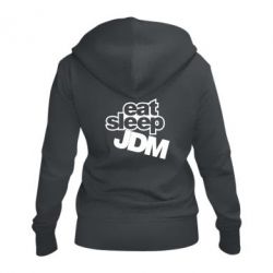 Женское худи на молнии Eat sleep JDM - PrintSalon