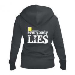 Жіноче худі на блискавці Everybody LIES House - PrintSalon