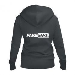 Женское худи на молнии Fake Taxi Logo - PrintSalon