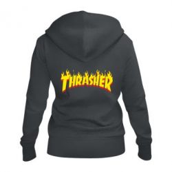 Женское худи на молнии Fire Thrasher - PrintSalon
