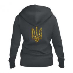 Жіноче худі на блискавці Герб з візерунками Голограма