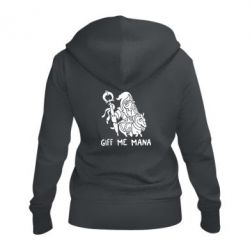 Женское худи на молнии Giff Me Mana - PrintSalon
