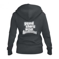 Женское худи на молнии GTA San Andreas - PrintSalon