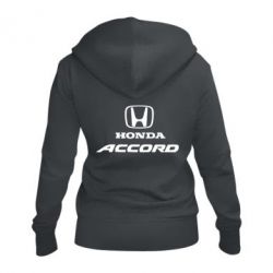 Женское худи на молнии Honda Accord - PrintSalon
