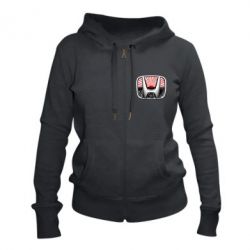 Женское худи на молнии Honda JDM - PrintSalon