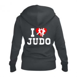 Жіноче худі на блискавці I love Judo