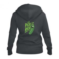 Женское худи на молнии I'm Pickle Rick!