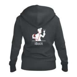 Женское худи на молнии iBolit - PrintSalon
