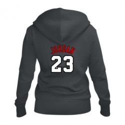 Женское худи на молнии Jordan 23 - PrintSalon