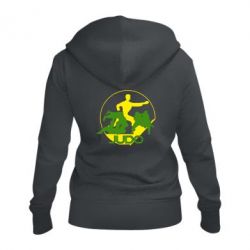 Женское худи на молнии Judo Federation - PrintSalon