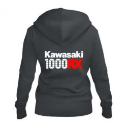 Женское худи на молнии Kawasaki 1000RX - PrintSalon