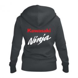 Женское худи на молнии Kawasaki Ninja - PrintSalon
