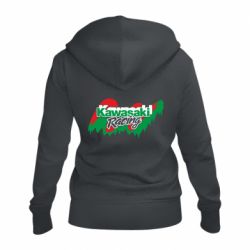 Жіноче худі на блискавці Kawasaki Racing - PrintSalon