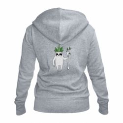 Женское худи на молнии King sloths - PrintSalon