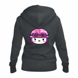 Женское худи на молнии Kitty-вояка - PrintSalon