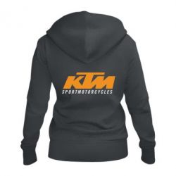 Женское худи на молнии KTM Sportmotorcycles - PrintSalon