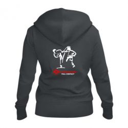 Жіноче худі на блискавці Kyokushin Full Contact - PrintSalon