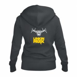 Женское худи на молнии Linkin Park Logo-PrintSalon Женское худи на молнии Linkin Park Logo