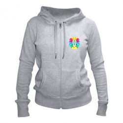 Жіноче худі на блискавці Lion vector - PrintSalon