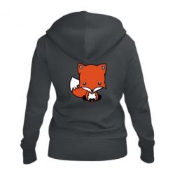 Женское худи на молнии Лиса - PrintSalon