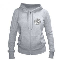 Женское худи на молнии Litecoin