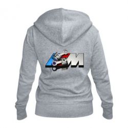 Женское худи на молнии Logo BMW  3 - PrintSalon