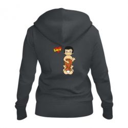 Женское худи на молнии Love is... Sex :) - PrintSalon