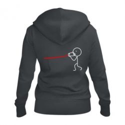 Женское худи на молнии Любовное послание