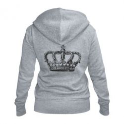 Женское худи на молнии Массивная корона - PrintSalon