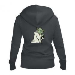 Женское худи на молнии Master Yoda