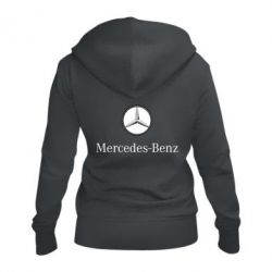 Женское худи на молнии Mercedes-Benz Logo - PrintSalon