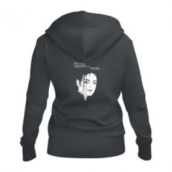 Женское худи на молнии Michael's wealth and woes - PrintSalon